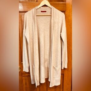 Red Women's Beige Blush Open Front Cardigan